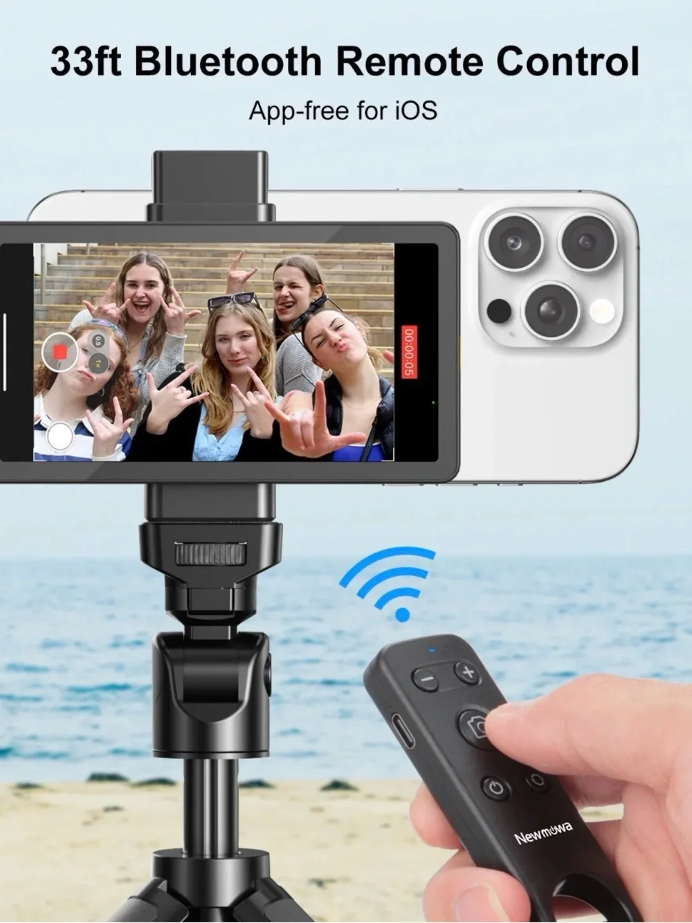 Vlog Selfie Monitor Screen For iPhone, Samsung 4k 30fps Wired Recording Magnetic